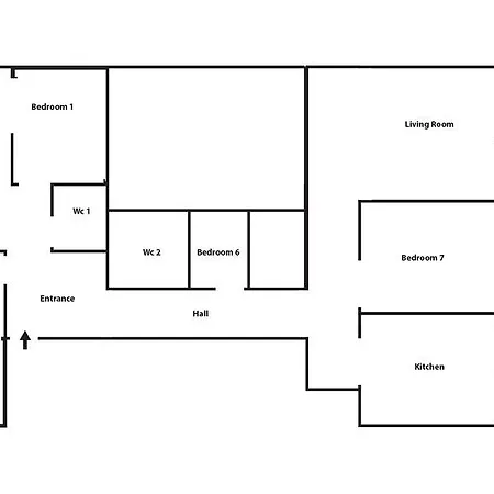 New! Renovated 7 Bedrooms In Avenida! Appartamento